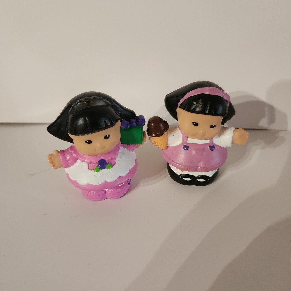 Little People Fisher-Price Girls‎ Ice Cream Flower Basket Lot 2008
